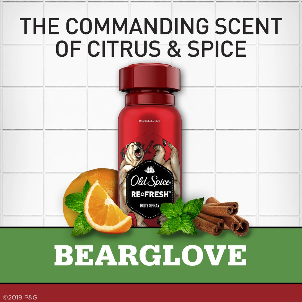 Body Spray for Men, 3.75 oz, 3 Pack E5437