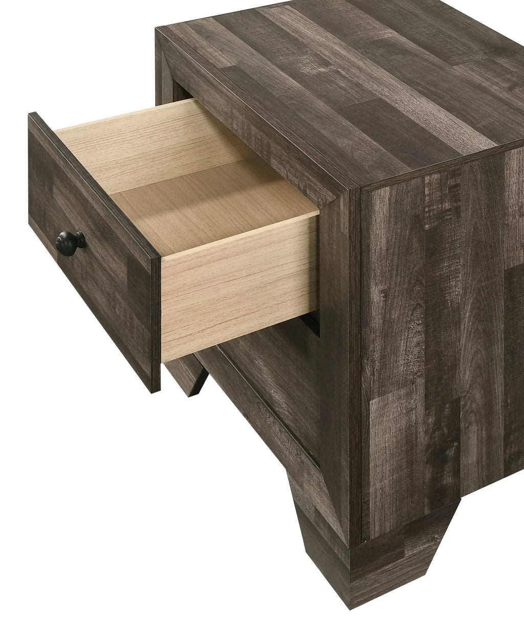 Queen Size Platform Bedroom Set with Dresser, Mirror and Nightstand A10276