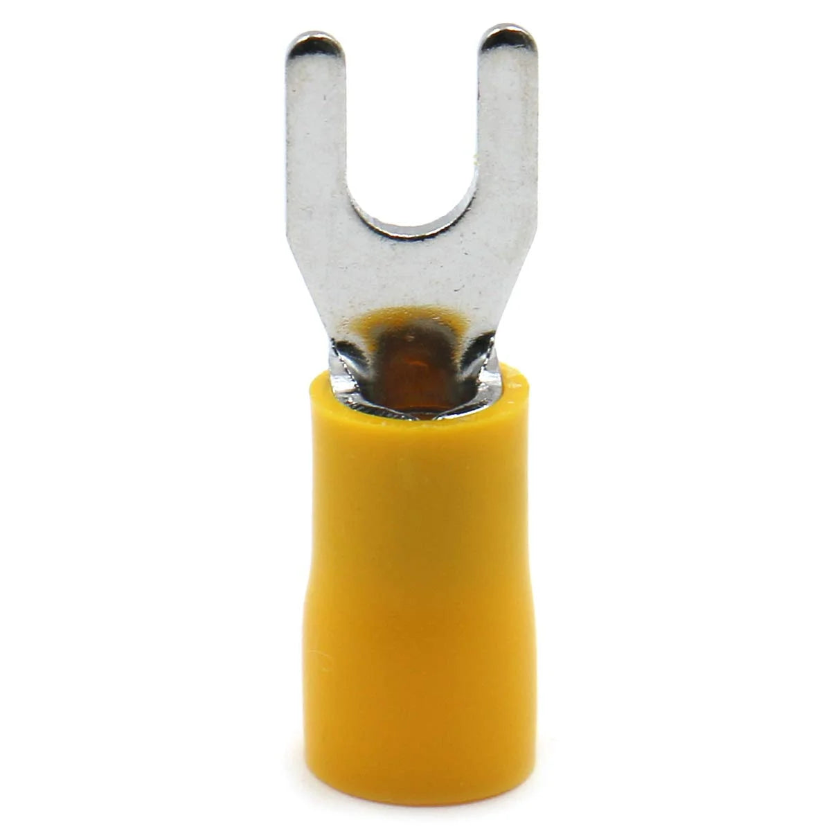 Insulated Fork Spade Wire Connector Crimp Terminal 12-10 AWG Pack of 100 U267484