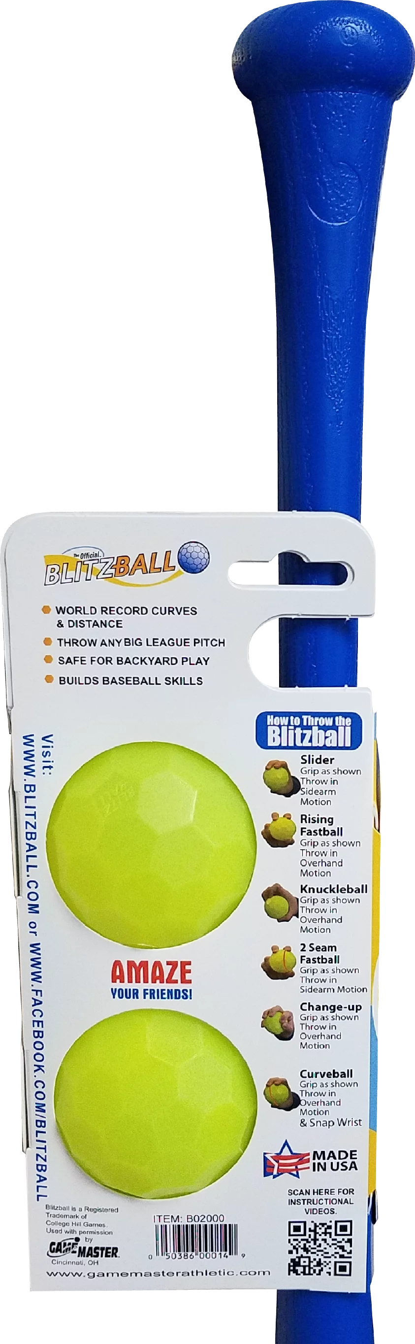 Plastic Bat and Two Ball Combo C268718