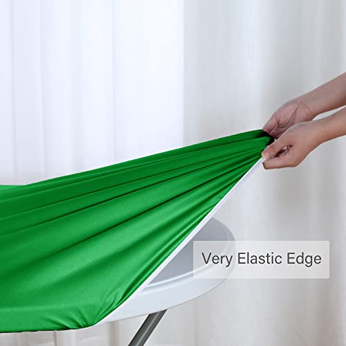 Fitted Round Table Cloth, Reversible Waterproof Elastic Stretch Tablecover, Fits 40-44 Inch Diameter K176833