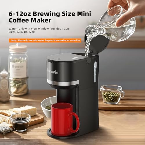 Single Serve Coffee Maker for K Cup and Ground Coffee, Fast Brew, Black L369987