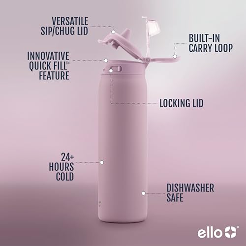 Stainless Steel Water Bottle with Leak Proof Lid, 22oz F571