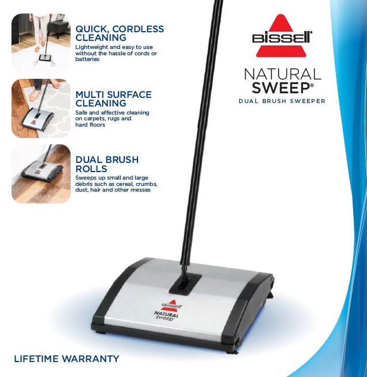 Manual Carpet & Floor Sweeper G983236