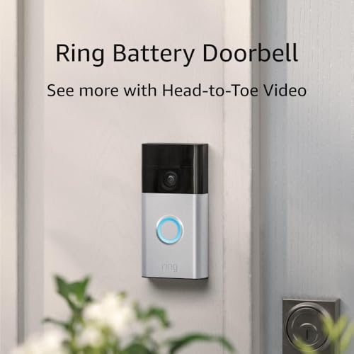 Battery Doorbell with Head-to-Toe Video, Two-Way Talk and Motion Alerts M80107