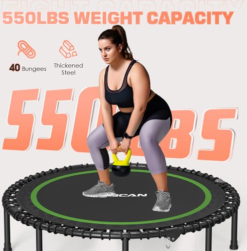 Foldable Mini Trampoline with Adjustable Foam Handle M67736