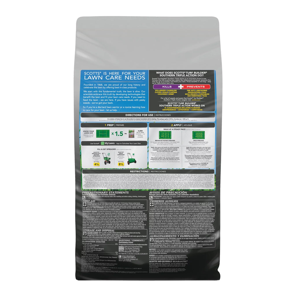 Southern Triple Action Lawn Treatment, 4000 sq ft L61543