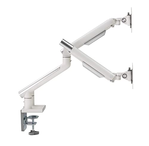 Dual Monitor Arm Mount Stand for Desk, Adjustable Full Motion, Fits 17-32 Inch Screens Q610
