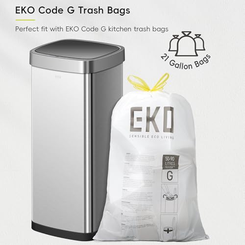 Touchless Motion Sensor Trash Can, 13.2 Gallon, Brushed Stainless Steel A497976