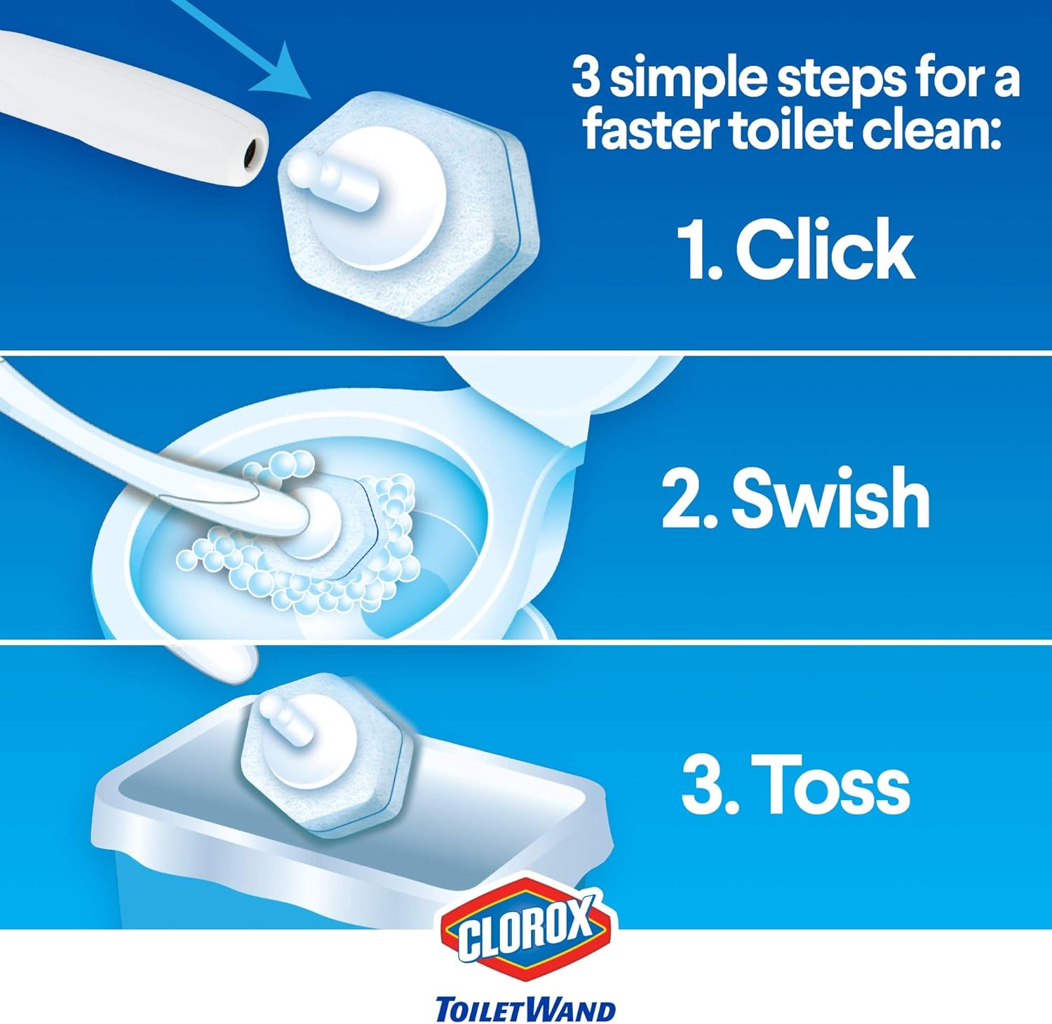 Toilet Wand Refill Heads, 6 Count L550709