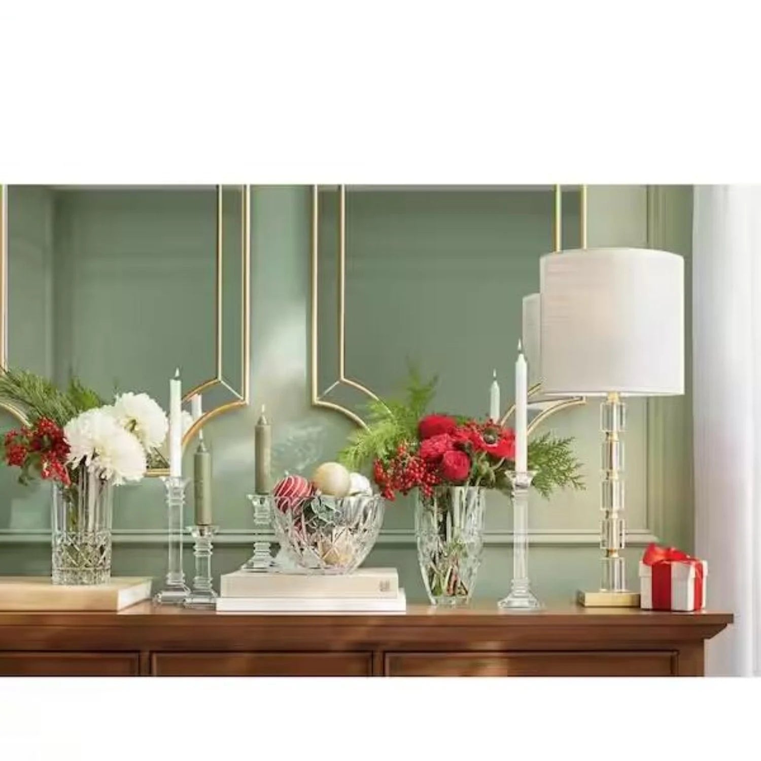 Crystalline Clear Vase, 9 inches J237