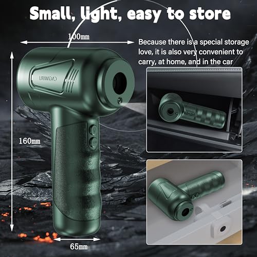 Cordless Air Duster for Cleaning Keyboard PC with 3 Speeds and LED Light P90655