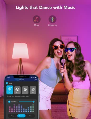 Smart Light Bulbs, WiFi & Bluetooth Color Changing, Music Sync, 2 Pack W703