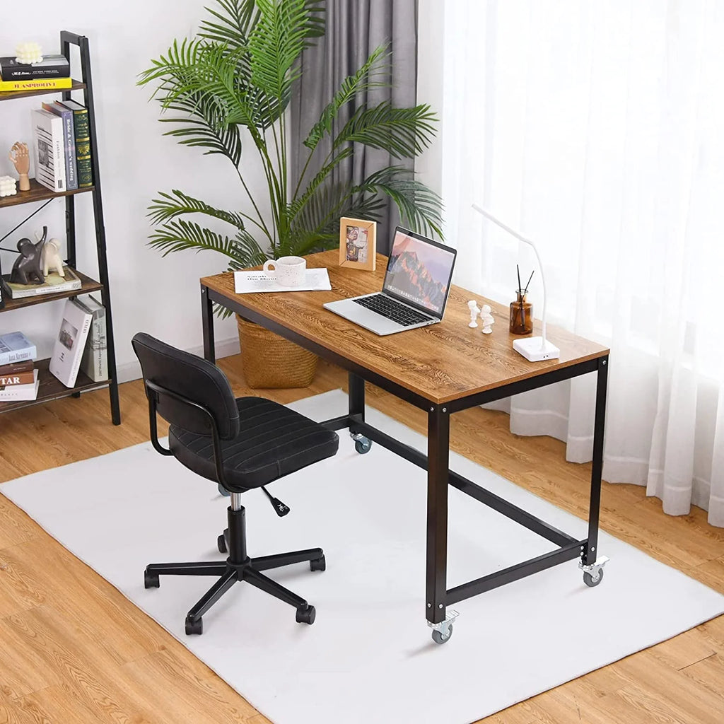 Mobile Rolling Computer Desk with 4 Wheels for Home Office Q20282