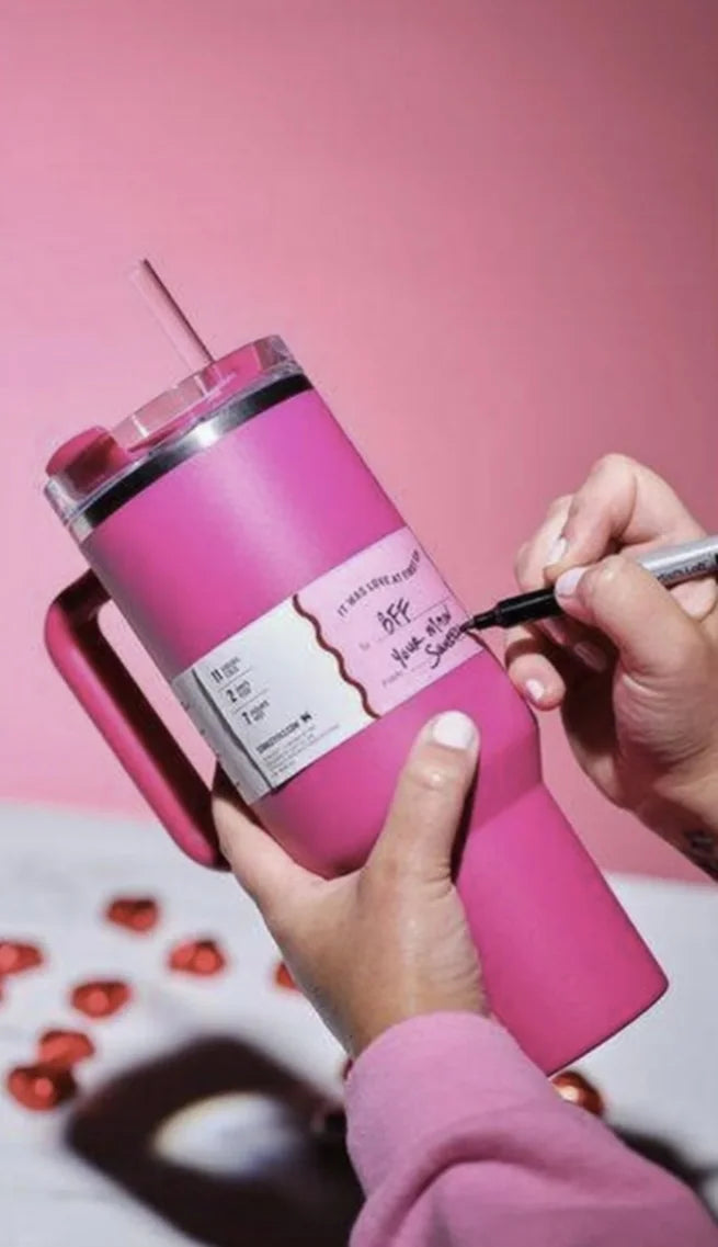 Pink Valentine's Day 40 oz Stainless Steel Tumbler J46629
