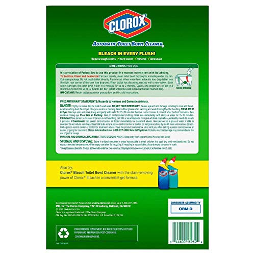 Toilet Bowl Cleaner Tablets, 6 Pack T802456
