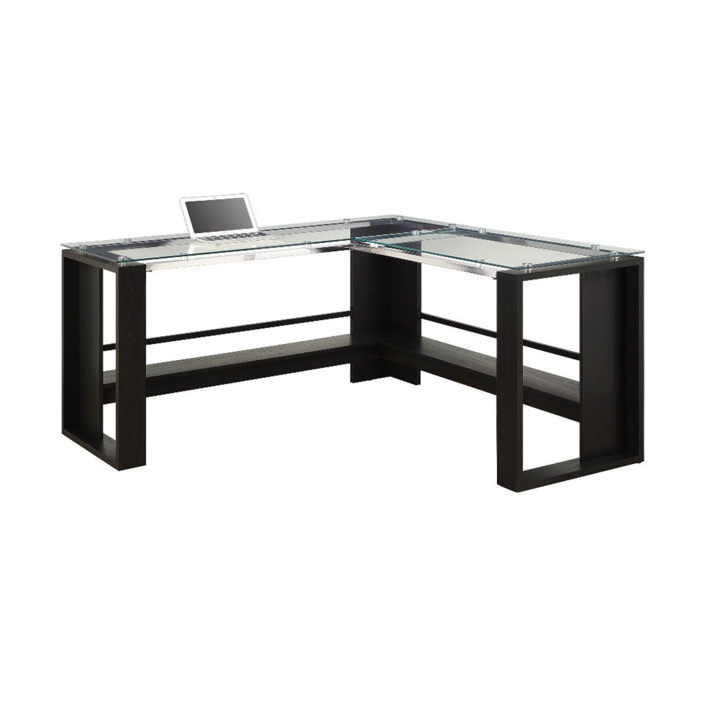 L-Shape Corner Desk, Espresso E663723