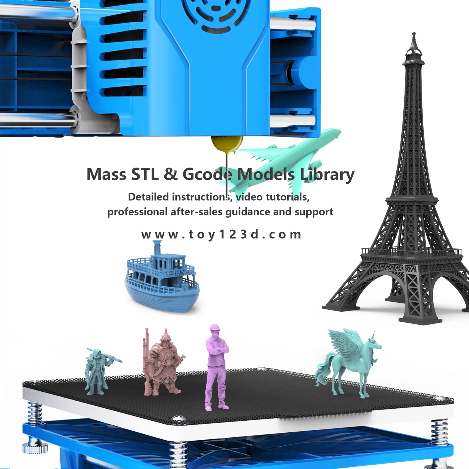 Mini 3D Printer for Kids and Beginners, High Accuracy I68770