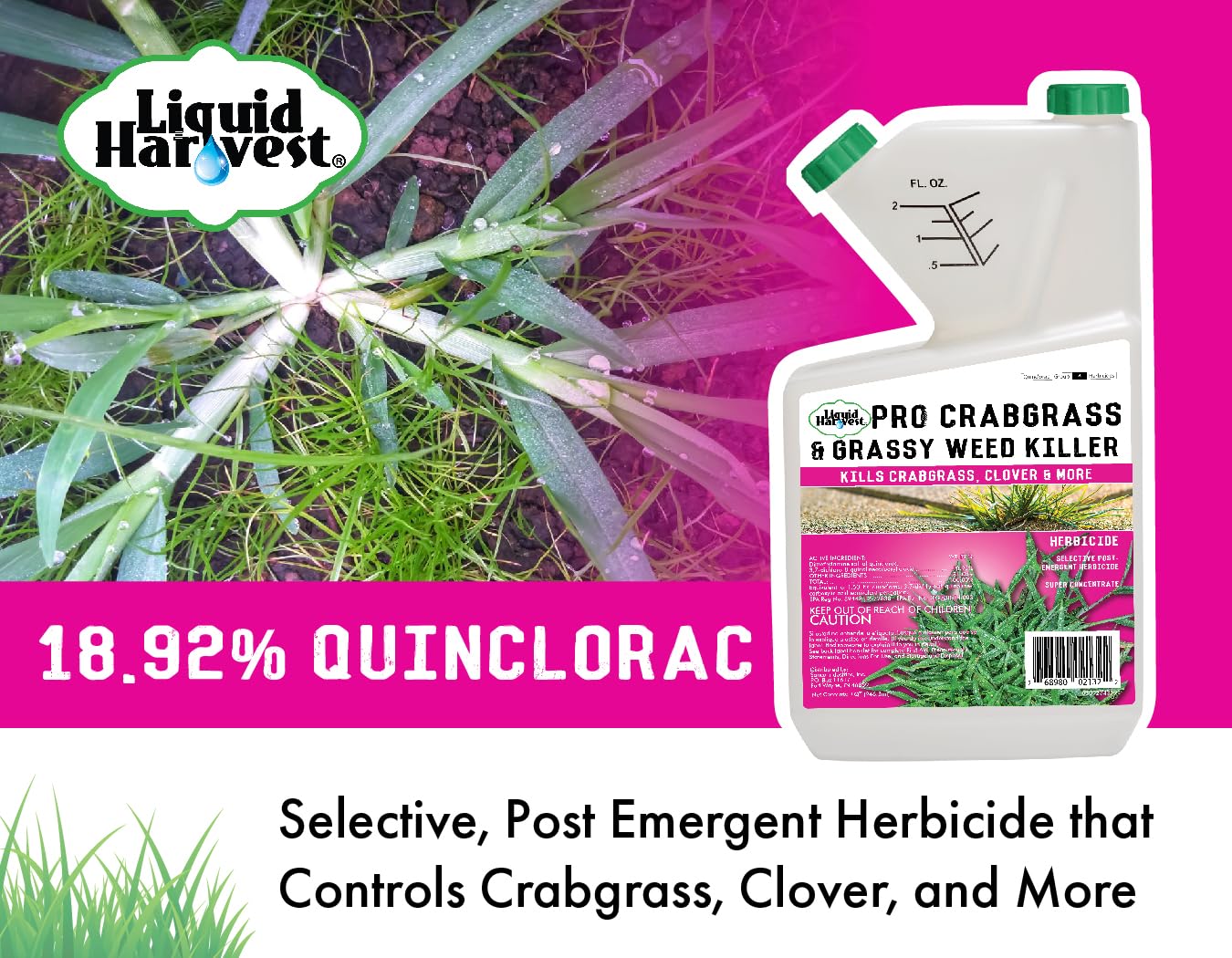 Crabgrass & Grassy Weed Killer Concentrate, 32 oz H808852