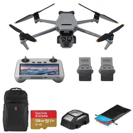 Drone with RC, 128GB microSD Card, Backpack, Landing Pad S945104