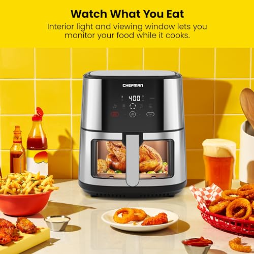 XL 8-Qt Touch Air Fryer, Digital Presets, Nonstick Dishwasher-Safe L9402
