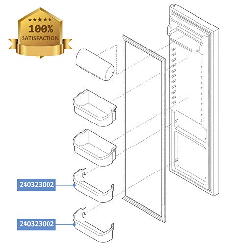 Refrigerator Door Bin Shelf, Clear, Double Unit S47141