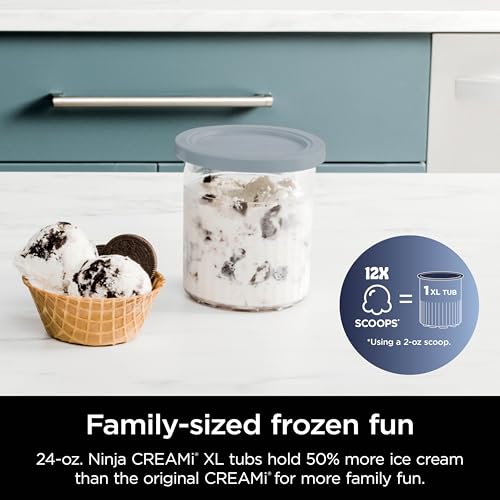 Ice Cream & Frozen Treat Maker with 2 XL Pint Containers H2087