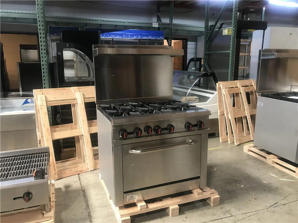 6 Burner Commercial Range & Oven with Natural Gas and Propane C15647