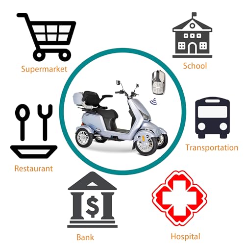 4-Wheel Heavy Duty Mobility Scooter for Seniors & Adults D6968