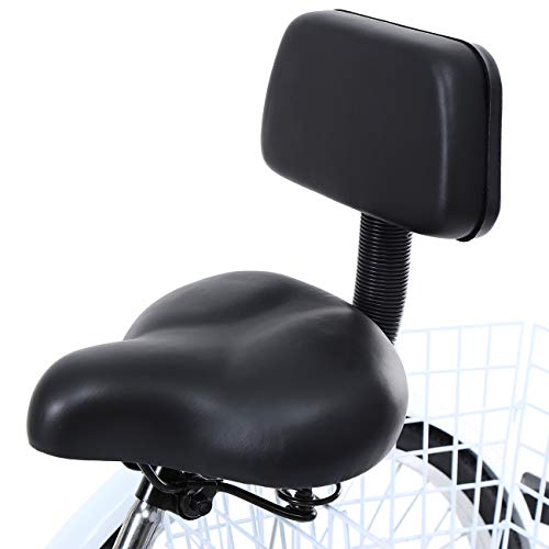 Adult Tricycle 3-Wheel Cruiser Bike with Shopping Basket Q916