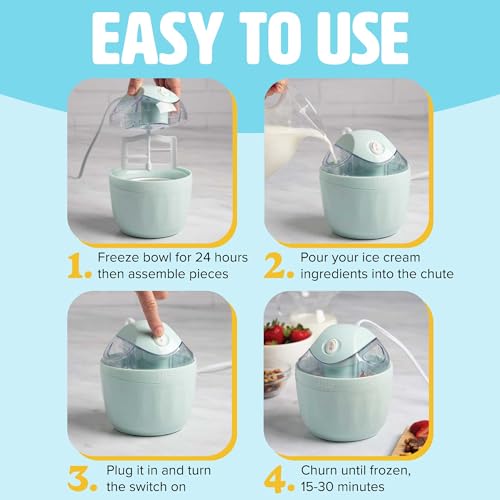 Mini Ice Cream Maker for Sorbet, Gelato & Frozen Yogurt K100