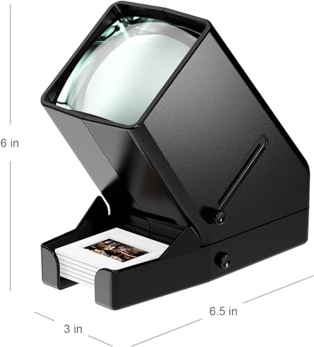 35mm Slide and Film Viewer, 3X Magnification LED Lighted, USB or Battery Powered A8222