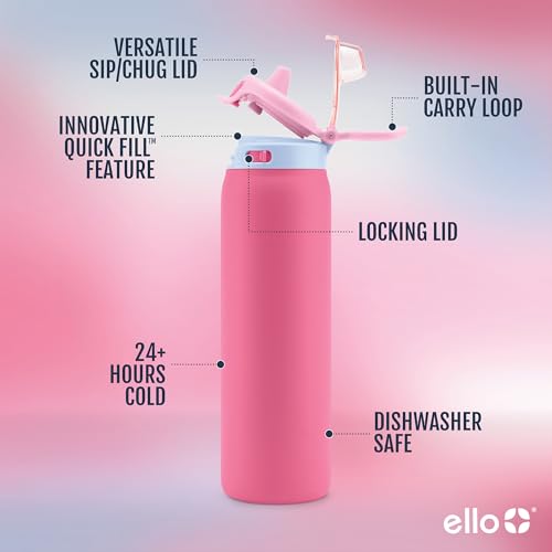 Stainless Steel Water Bottle with Leak Proof Lid, 22oz F571