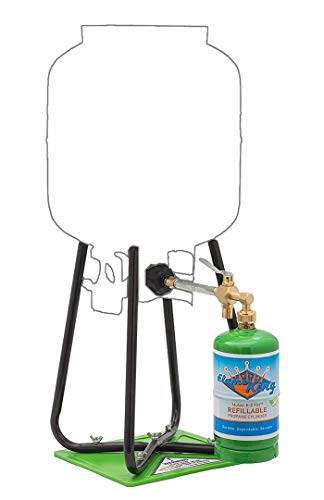 20 lb Steel Propane Tank Cylinder with 2-Pack Refillable 1LB Propane Cylinders H9093