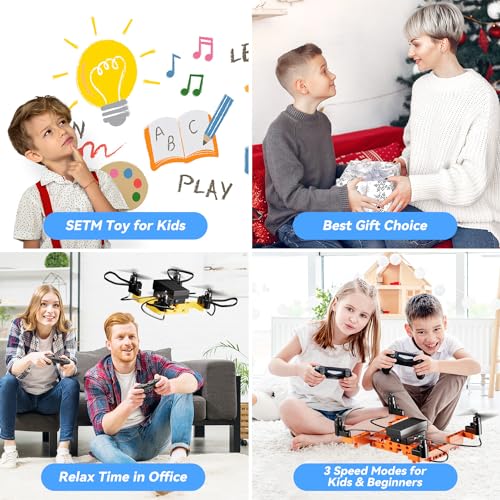Mini Drone for Kids, 5-in-1 DIY Building Kit, Altitude Hold, 3D Flips J4141