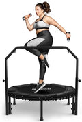 Foldable Mini Trampoline with Adjustable Foam Handle M67736