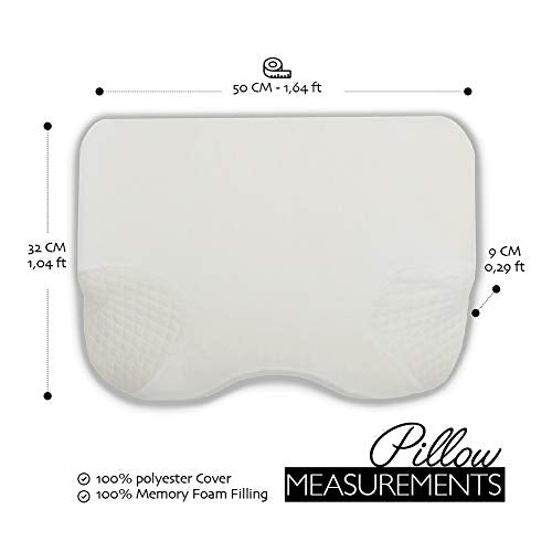 CPAP Pillow for Side and Back Sleepers with Memory Foam L3929