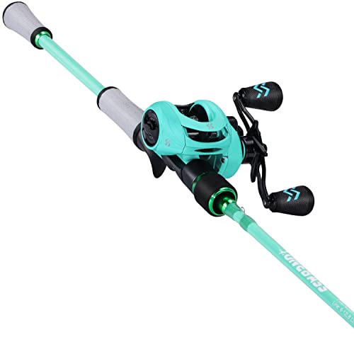 Fishing Rod and Reel Combo, Spinning and Baitcasting Pole with Graphite Blanks O8586