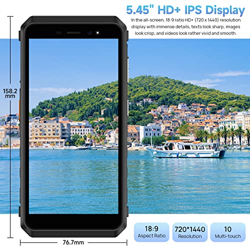 Rugged Smartphone 8150mAh Battery 16MP Underwater Camera IP68 Waterproof 4G Dual SIM Unlocked Z4166