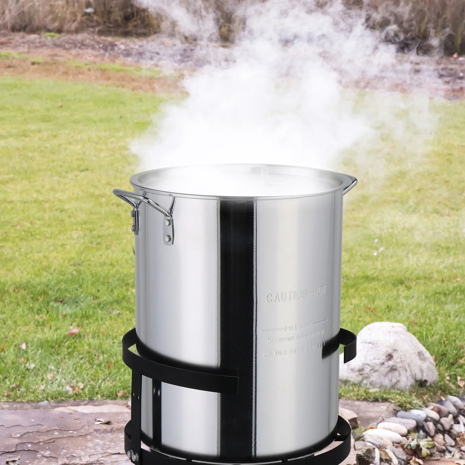 Turkey Fryer 30 Qt Cooker Set with Tripod Stand and Gas Burner S2157
