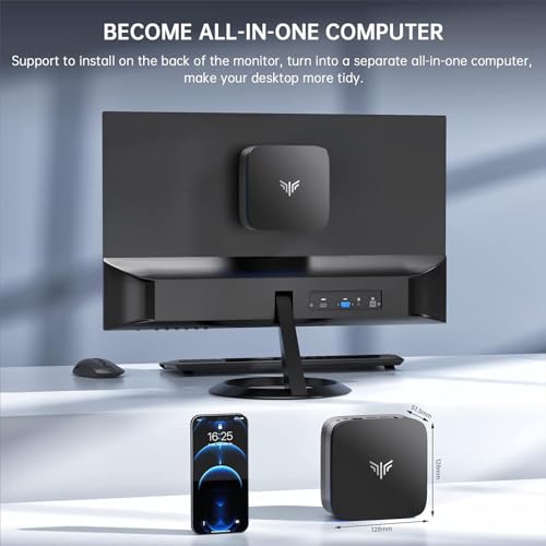 Mini PC 12th Gen N95 16GB DDR4 1TB SSD 4K UHD LAN WiFi D368
