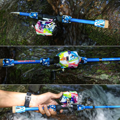 Kids Fishing Rod and Reel Combo with Tackle Bag and Lures R1724