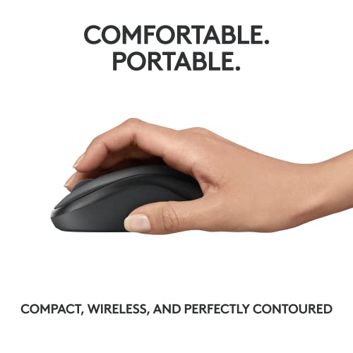 Wireless Mouse, 2.4GHz USB Receiver, 12-Month Battery, 1000 DPI Optical Tracking I608686