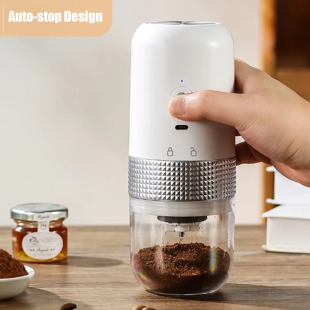 Portable Electric Burr Coffee Grinder, Ceramic Core, USB Rechargeable S230