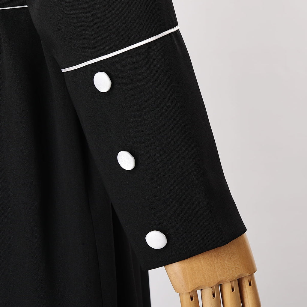 Men's Priest Cassock Pastor Robe with Belt V29255