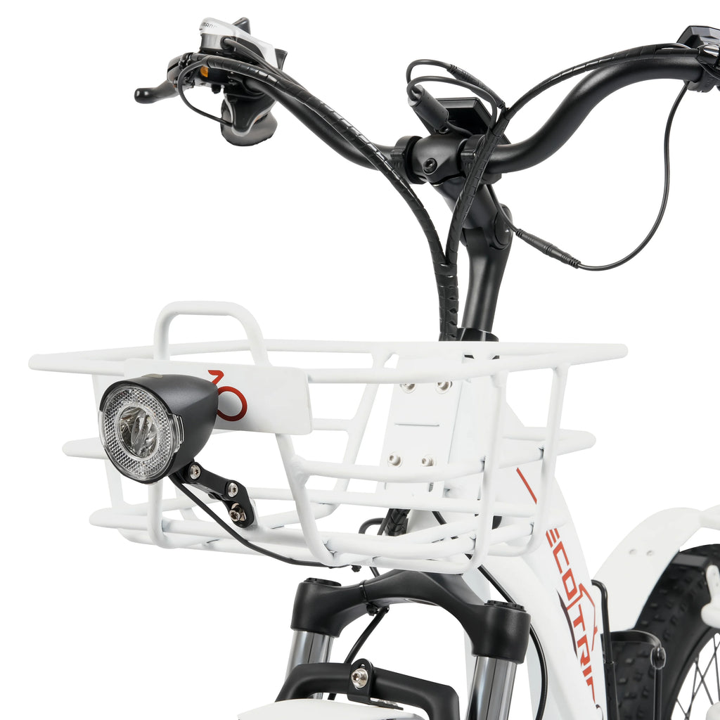 Electric Tricycle for Adults with Basket, 750W 48V, 3-Wheel Step-Thru H8104