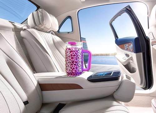 32 oz Insulated Tumbler with Handle, Lid and Straw, Stainless Steel Travel Mug V50850