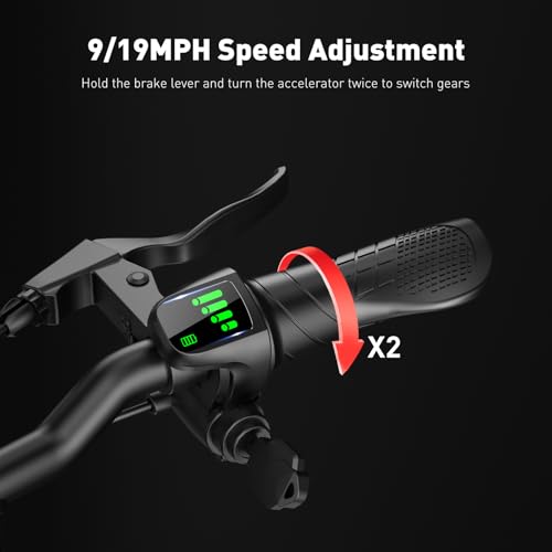 Electric Scooter with Seat, Long Range, Adjustable Handlebar, Dual Suspension V27936