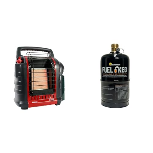 Portable Propane Radiant Heater, 4,000-9,000 BTU Indoor-Safe G8796