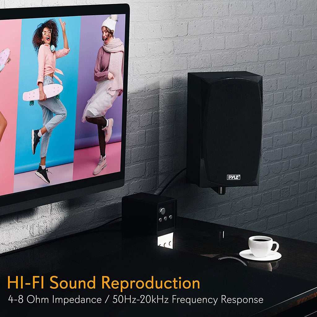 Bluetooth Bookshelf Speakers, Black V846
